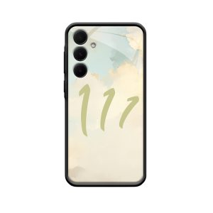 "111" met de Galaxy A35 5G Hoesje – Engelgetallen in een serene sfeer