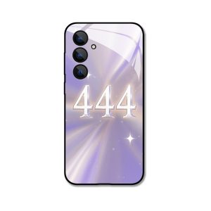 Stralend Galaxy S25 Hoesje met Magische Engelgetallen "444"