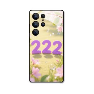 Pure Betovering: Galaxy S25 Ultra Hoesje met Zachte Engelgetallen "222"