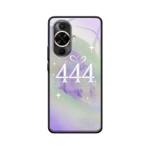 Huawei nova 12s Glazen Hoesje Met Mystieke "444" Engelgetallen