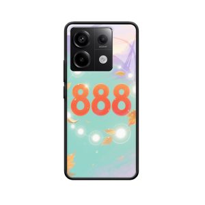Redmi Note 13 Pro 5G Hoesje: Engelgetallen 888 – Glow van Prosperiteit en Herfst