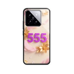 Xiaomi 14 Hoesje: Engelgetallen 555 – Verandering met Een Touch van Romantiek