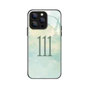 Elegante iPhone 11 Pro hoes met groenverloop en uniek "111"