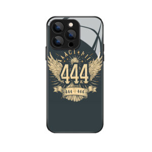 Stijlvol iPhone 12 Pro Max-hoesje met engel en 444