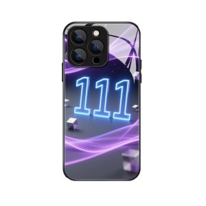 Verken de Toekomst met de Stralende Engelgetallen 111 iPhone 13 Pro Hoesje