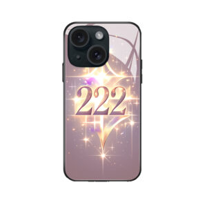 Sprankelende "222" Hoes voor iPhone 15: Stijlvol & Beschermend