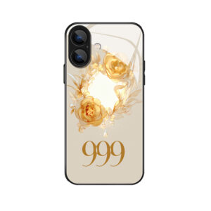 iPhone 16 met Engelgetallen 999 Betekenisvolle Elegantie en Bloemenpracht