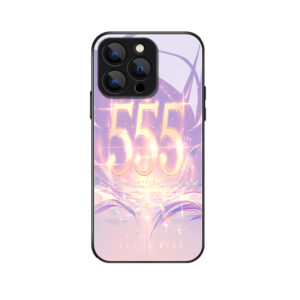 Stralende "555" Design achterwand voor iPhone 16 Pro