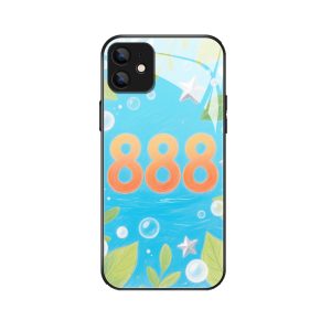 Sprankelende Engelgetallen 888: Het Speelse iPhone 12 Hoesje