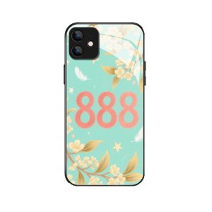 Romantische Engelgetallen 888: Het Betoverende iPhone 12 Mini Hoesje