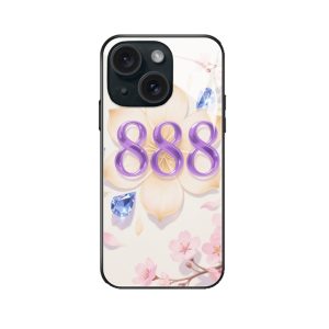 Stralende Engelgetallen 888 en de Luxe iPhone 14 Hoesje