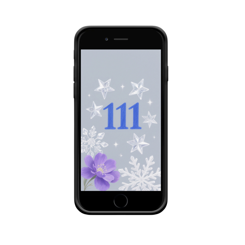 Droomachtig Begin – iPhone 6 Plus Hoesje met Engelgetallen 111 - Afbeelding 2