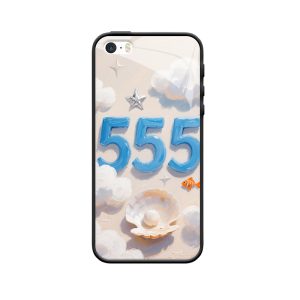 Droom Weg met ons iPhone SE (2016) Hoesje: Engelgetallen 555