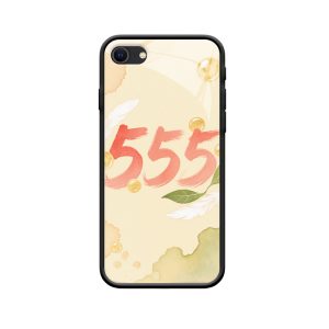 Balans en Groei – iPhone SE (2020) Hoesje met Engelgetallen 555