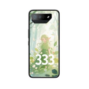 ASUS ROG Phone 7 Hoesje: Magische verbinding met Engelgetallen 333 in het betoverende woud