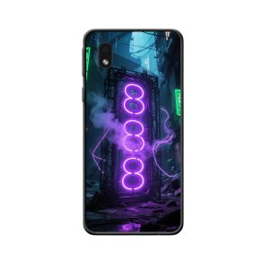 Galaxy A01 Core Hoesje: Cyberpunk Mystiek met Engelgetallen 888