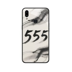 Galaxy A10s Hoesje: Oosterse elegantie met Engelgetallen 555 in waterverfstijl