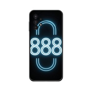 Galaxy A13 4G Hoesje: Mystiek neonlicht van Engelgetallen 888