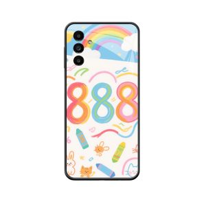 Galaxy A13 5G Hoesje: Vrolijke kindertekening van Engelgetallen 888