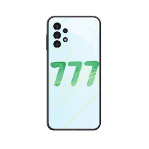 Galaxy A13 Hoesje: Zachte waterverf van Engelgetallen 777