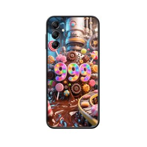 Galaxy A14 Hoesje: Betoverende suikercoating van Engelgetallen 999