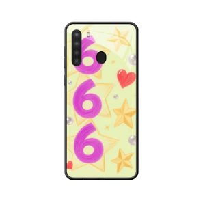Galaxy A21 Hoesje met Engelgetallen 666: Speelse Schoonheid en Positieve Energie