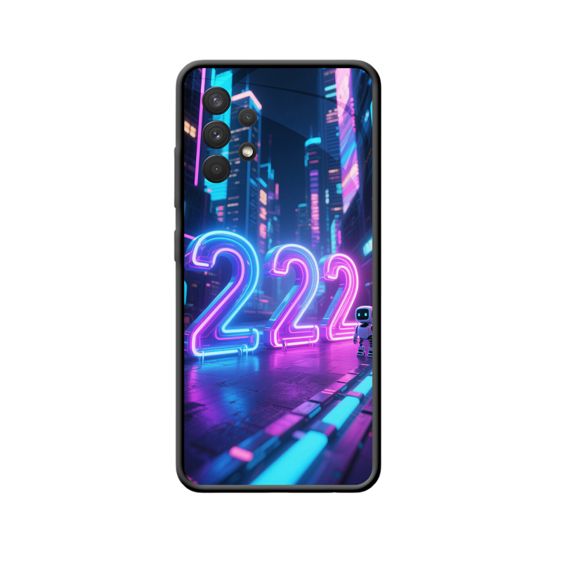 Futuristisch en spiritueel: Galaxy A32 Hoesje Engelgetallen 222