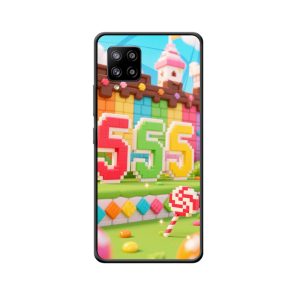 Galaxy A42 5G Hoesje Snoepjesparadijs met Engelgetallen 555