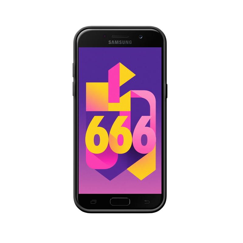 Galaxy A5 (2017) Hoesje met stijlvol Engelgetallen 666 design - Afbeelding 2