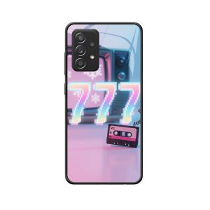 Retro Cyberpunk: Engel Engelgetallen 777 in Galaxy A52 5G Hoesje