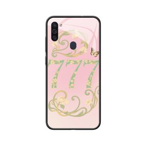 Romantische Bloesem: Galaxy M11 Hoesje met Engelgetallen 777
