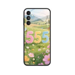 Betoverende Lente: Galaxy M14 Hoesje met Engelgetallen 555