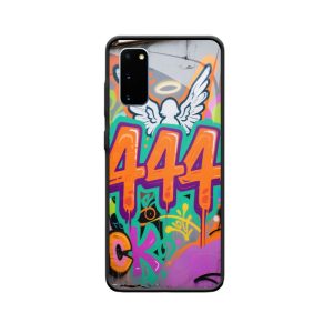 Galaxy S20 Hoesje met Graffiti Design en Engelgetallen 444
