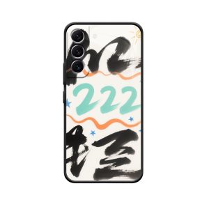 Galaxy S22 Hoesje met Inktstijl en Zonneschijn Engelgetallen 222