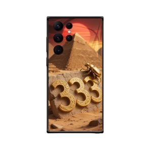 Galaxy S22 Ultra Hoesje met Engelgetallen 333 – Oud Egyptisch Magisch