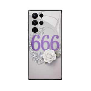 Galaxy S24 Ultra Hoesje met Engelgetallen 666 – Elegantie en Spirituele Harmonie