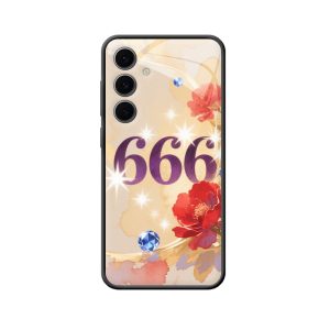 Galaxy S24 Plus Hoesje met Engelgetallen 666 – Luxe, Balans en Spirituele Kracht