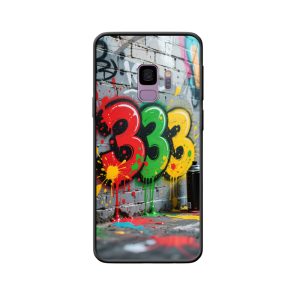 Galaxy S9 Hoesje: Levendige Graffiti Fantasie van Engelgetal 333