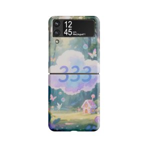 Galaxy Z Flip3 5G Hoesje: Betoverende sprookjes van Engelgetallen 333 in het sprookjesbos