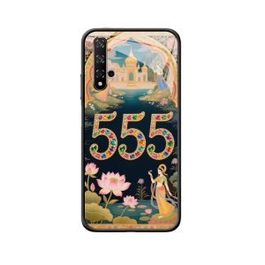 Honor 20 Hoesje: Indiase Pracht met Engelgetallen 555