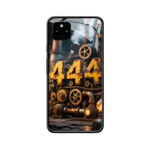 Pixel 4a 5G Hoesje: Industrieel Verhaal van Engelgetallen 444