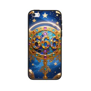 iPhone 5C Hoesje: Sterrennacht met Engelgetallen 666