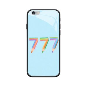 iPhone 6 Hoesje: Vrolijke Engelgetallen 777 in Kleurpotlood