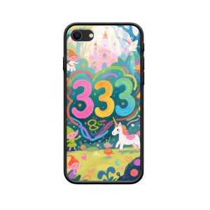 iPhone SE (2020) Hoesje: Betoverend Sprookjesbos met Engelgetallen 333