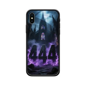 iPhone X Hoesje: Mystieke Duisternis van Engelgetal 444