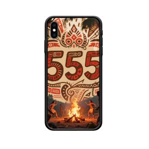iPhone XS Max Hoesje: Tribale Geheimen van Engelgetal 555
