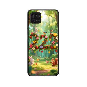 Galaxy A22 Hoesje met een Vleugje Sprookjesbos en Engelgetallen 222