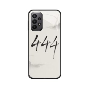 Oosterse Schilderkunst: Engelgetallen 444 in Galaxy A23 Hoesje