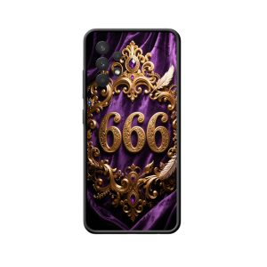 Koninklijke Pracht: Engelgetallen 666 op Galaxy A32 Hoesje