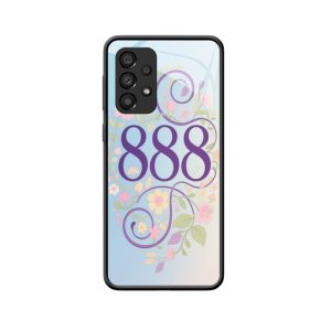 Betoverende Bloesems: Engelgetallen 888 op Galaxy A33 5G Hoesje